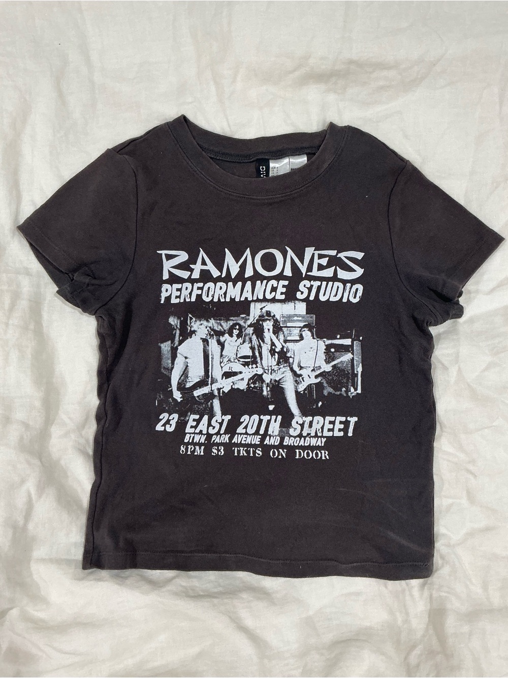 Size Small H&M Black Ramones Graphic Long Sleeve Tee